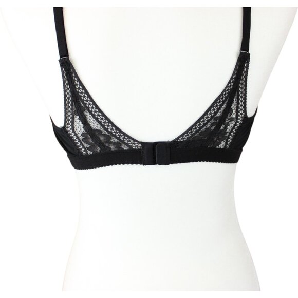 Knix Wireless Bra Black XXL Lace Cross Front Adjustable Straps Lined Cups B134 - Picture 6 of 11